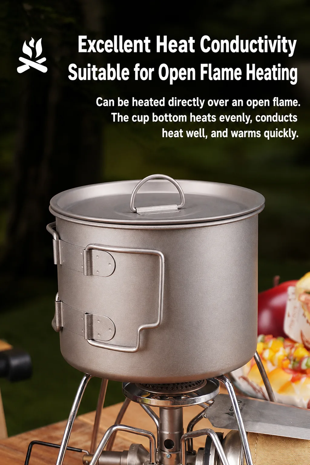 Ultralight titanium camping tableware and sierra bowls for outdoor trekking