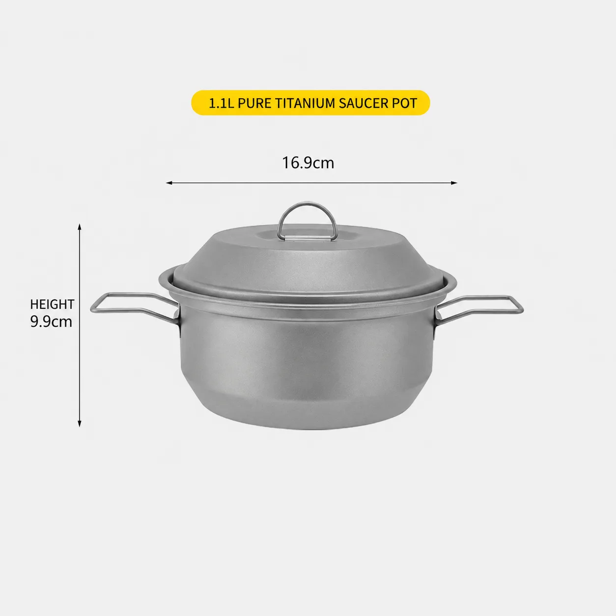 Pure titanium cookware B2B OEM manufacturing product sample