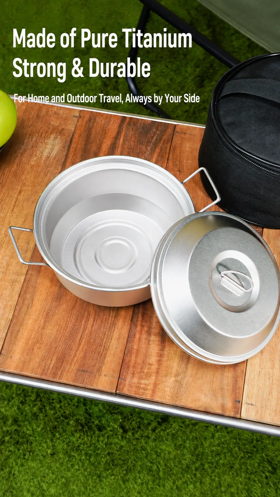 Solidus Titanium Camping Pot Structural Hardware and Accessories
